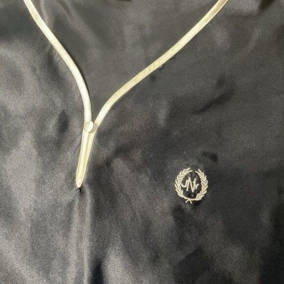 Jones New York Light Satin Midi Slip Dress Women Plus Size 3X Navy Blue - Picture 6 of 10